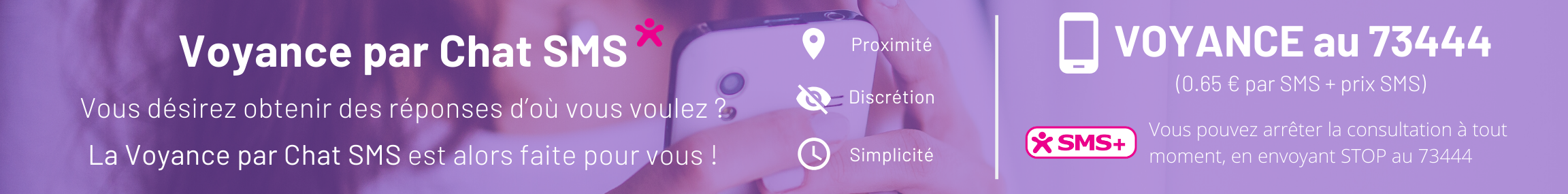 Bandeau publicitaire Chat SMS- ASTRCLAIR FRANCE - site web